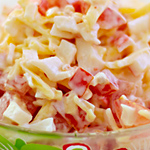 салат с крабовым мясом