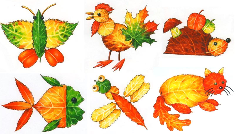 Поделки из осенних листьев: мастер-класс с пошаговым фото (ТОП идей)