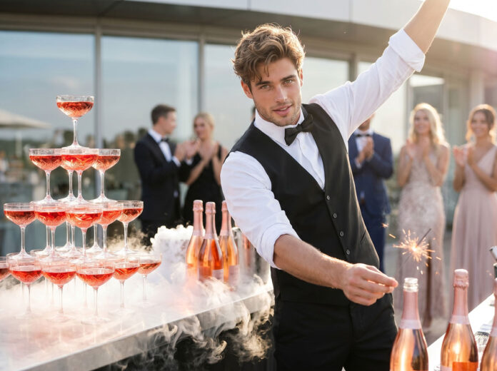 бармен шоу на мероприятие