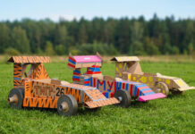 Гонки на картонных автомобилях: тимбилдинг, который запомнится навсегда гонки на картонных автомобилях