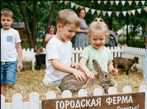 день рождения ребенка на городской ферме